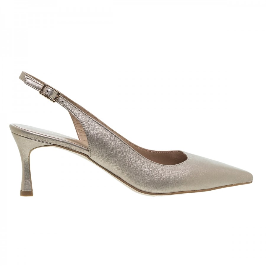 MOURTZI SATURN ΔΕΡΜΑΤΙΝΕΣ SLINGBACK ΓΟΒΕΣ
