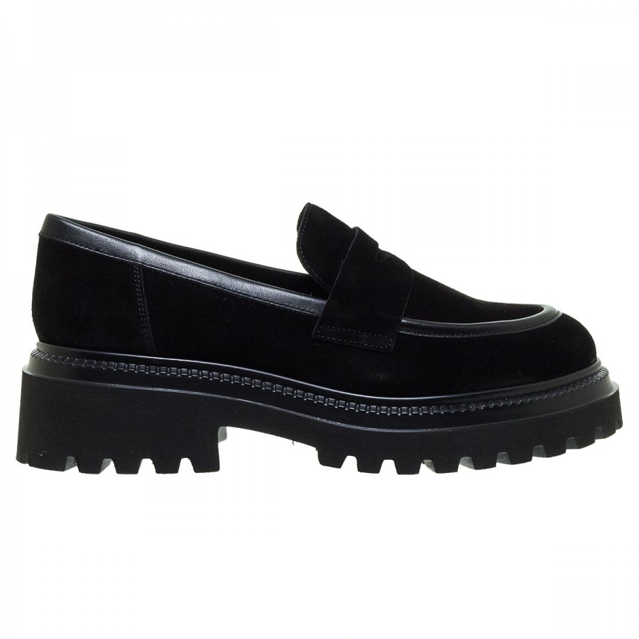 FRAU ΜΑΥΡΑ SUEDE LOAFERS