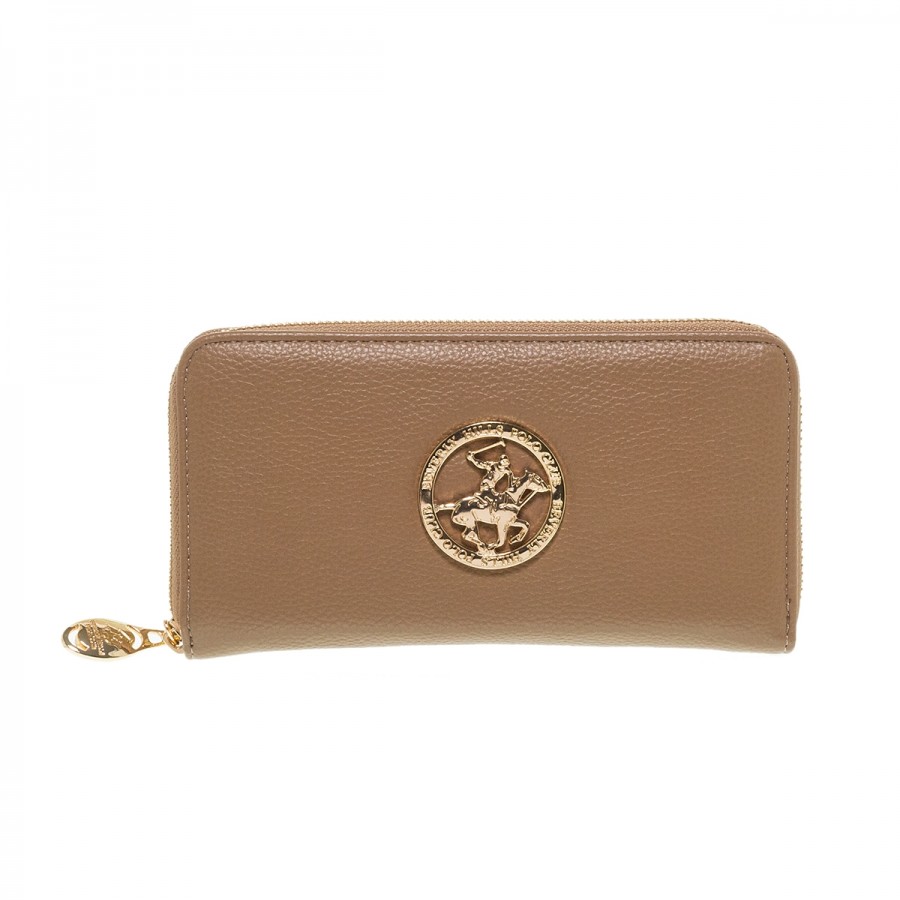 BEVERLY HILLS POLO CLUB TAUPE ECO LEATHER ΠΟΡΤΟΦΟΛΙ
