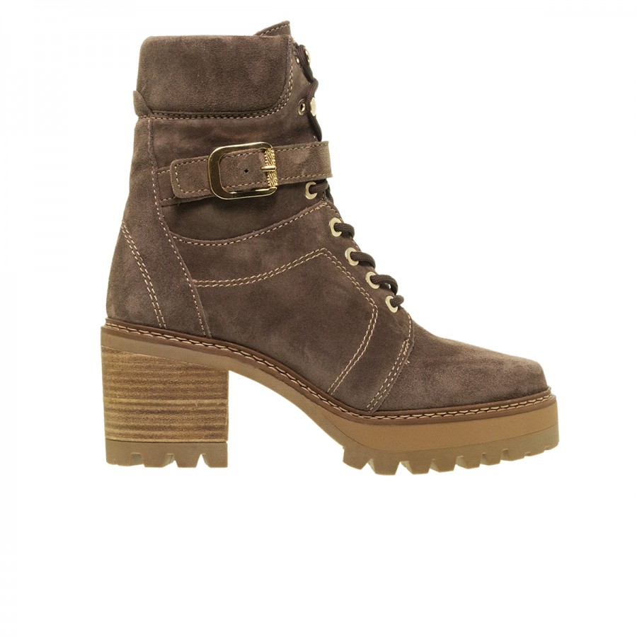 ALPE NEW AMELIE TAUPE SUEDE ΜΠΟΤΑΚΙΑ