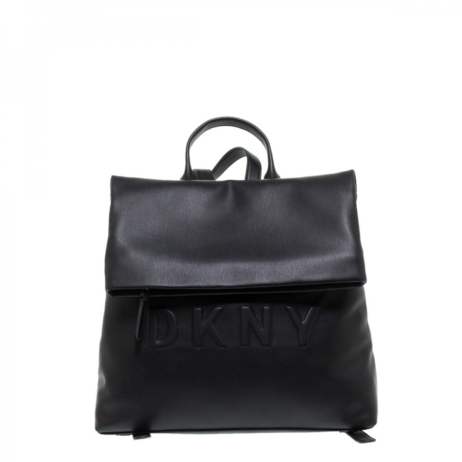DKNY ΜΑΥΡΟ ΕCO LEATHER BACKPACK TILLY 