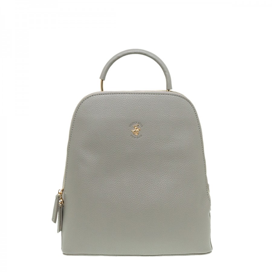 BEVERLY HILLS POLO CLUB ΓΚΡΙ ECO LEATHER BACKPACK