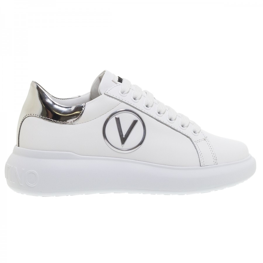 VALENTINO BY MARIO VALENTINO FRESIA SILVER ΔΕΡΜΑΤΙΝΑ SNEAKERS