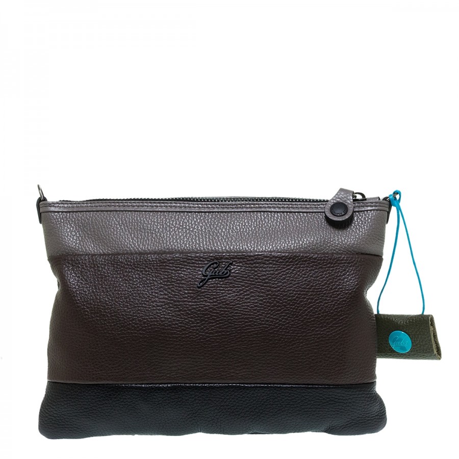 GABS ILIA BROWN ΔΕΡΜΑΤΙΝΟ CLUTCH M