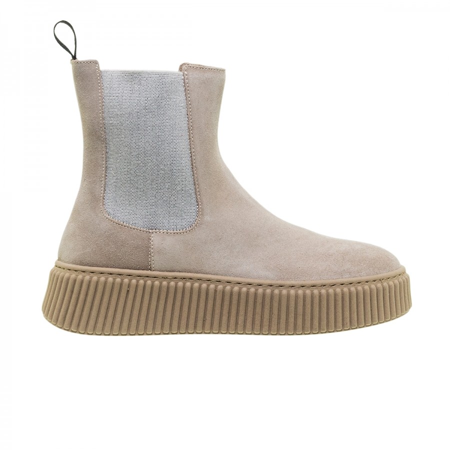 FRAU BEIGE SUEDE CHELSEA ΜΠΟΤΑΚΙΑ