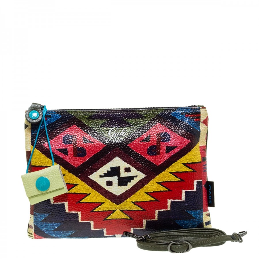 GABS BEYONCE TRIP OLIVE ΔΕΡΜΑΤΙΝΟ CLUTCH M