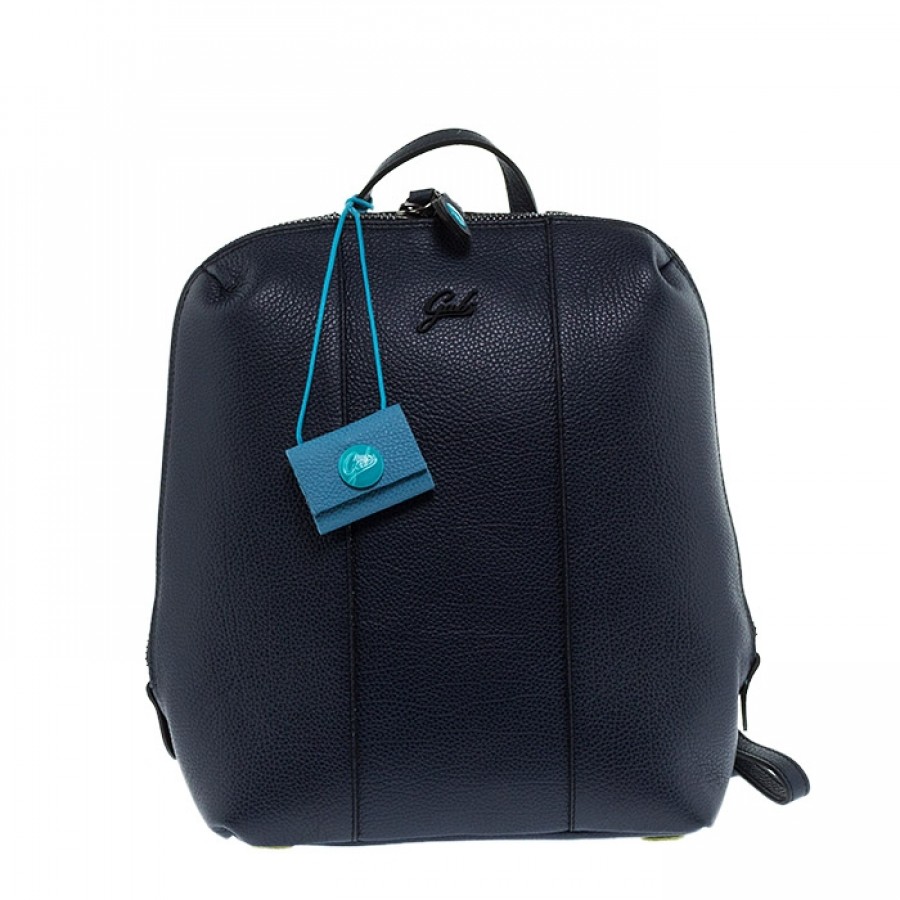 GABS NAVY LEATHER BACKPACK