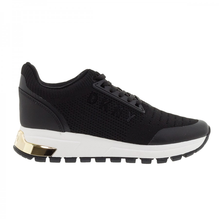 DKNY MELZ LACE UP MAΥΡΑ SNEAKERS