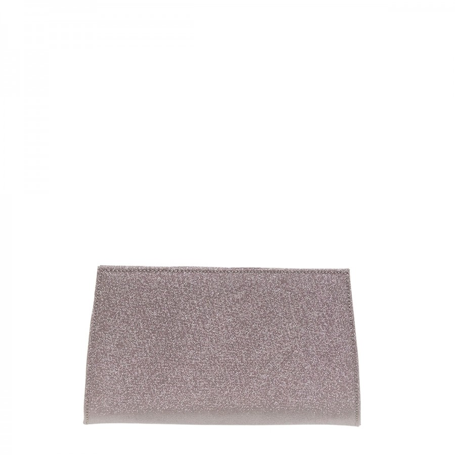 MOURTZI NUDE MICROGLITTER CLUTCH