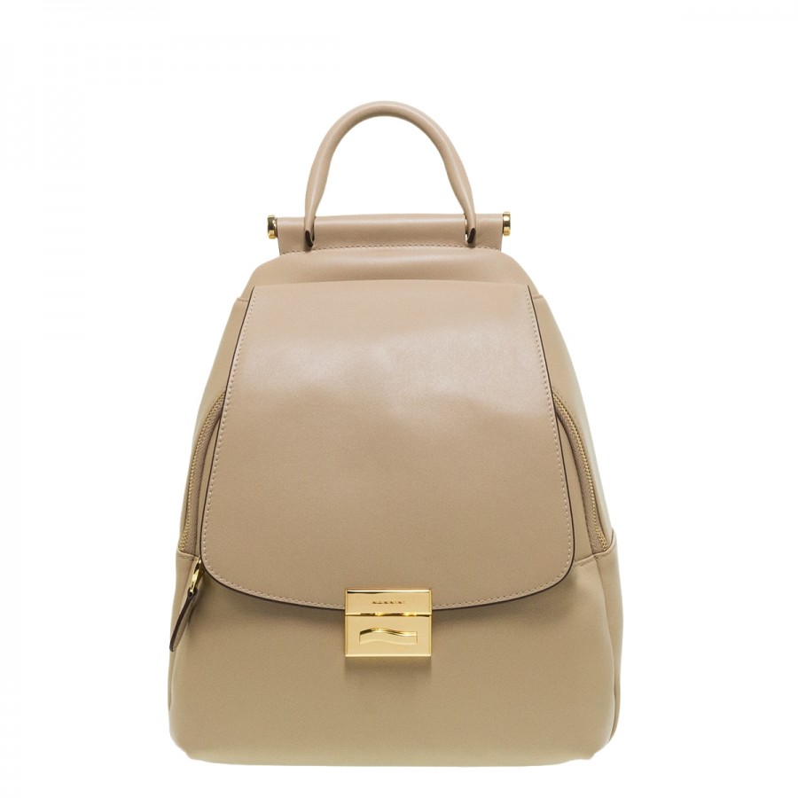 NANNINI 19107 AMIRA BEIGE ΔΕΡΜΑΤΙΝΟ BACKPACK