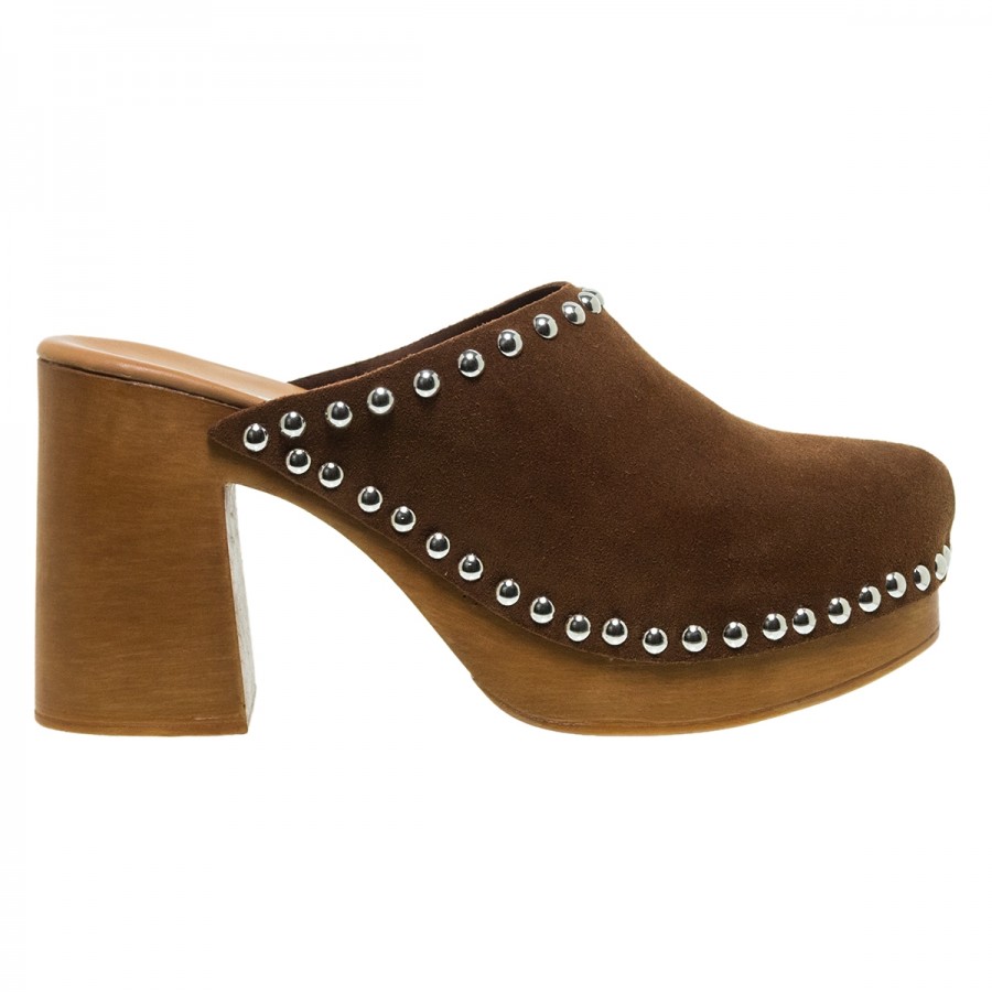 WALL STREET ΤΑΜΠΑ SUEDE ΣΑΜΠΩ MULES