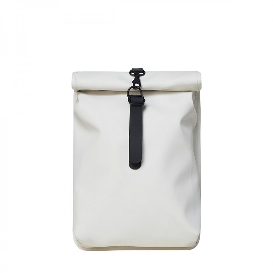 RAINS ROLLTOP ΜΙΝΙ OFF WHITE BACKPACK