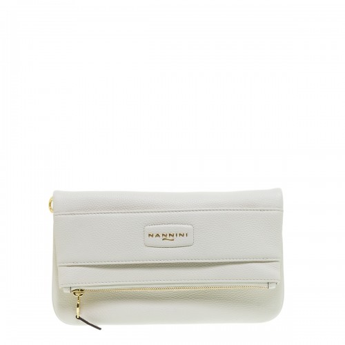 NANNINI 19420 BONARIA OFF WHITE ΔΕΡΜΑΤΙΝΗ ΤΣΑΝΤΑ ΧΙΑΣΤΙ