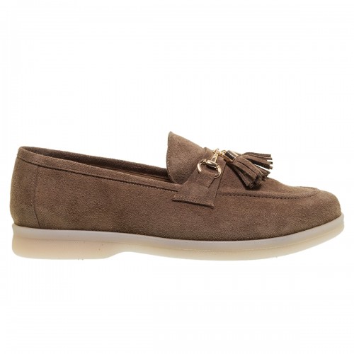 MOURTZI BISCUIT SUEDE LOAFERS