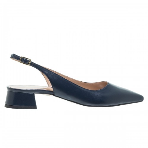 MOURTZI NAVY ΔΕΡΜΑΤΙΝΕΣ SLINGBACK ΓΟΒΕΣ