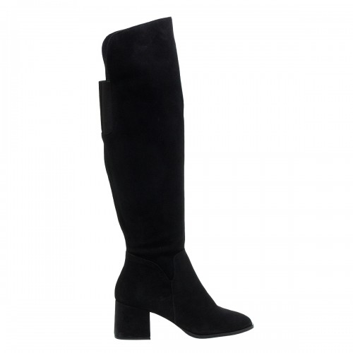 MOURTZI ΜΑΥΡΕΣ OVER THE KNEE SUEDE ΜΠΟΤΕΣ