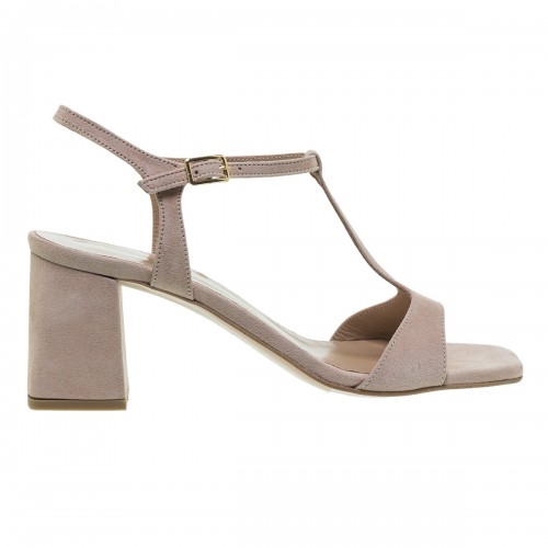 MOURTZI NUDE T-STRIPE SUEDE ΠΕΔΙΛΑ