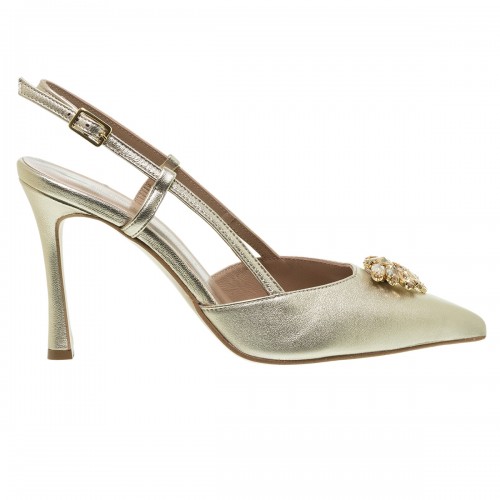MOURTZI POLARIS ΔΕΡΜΑΤΙΝΕΣ SLINGBACK ΓΟΒΕΣ