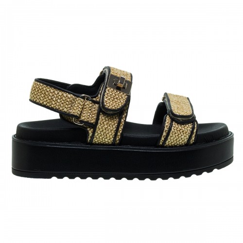 STEVE MADDEN BIG MONA BLACK FLATFORM ΠΕΔΙΛΑ