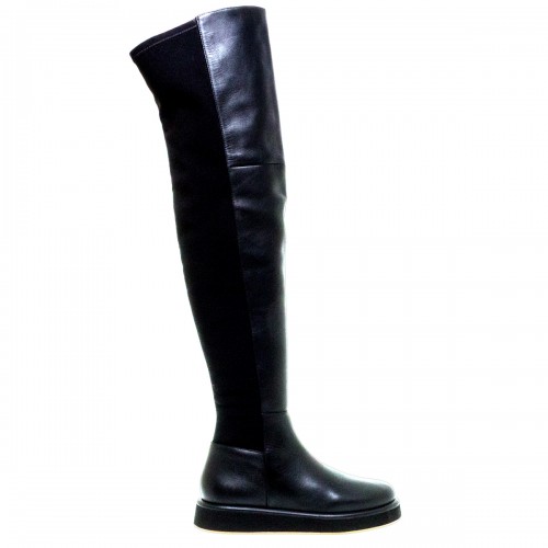 PALOMITAS CECILIA ΜΑΥΡΕΣ OVER THE KNEE ΔΕΡΜΑΤΙΝΕΣ ΜΠΟΤΕΣ
