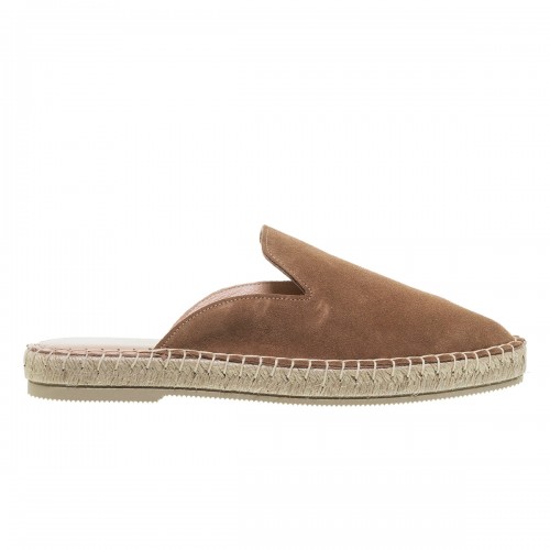MOURTZI TAUPE SUEDE MULES 