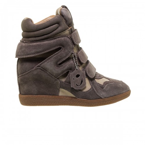 STEVE MADDEN MAVIS TAUPE WEDGE SNEAKER 