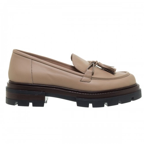 MOURTZI NOCCIOLA ΔΕΡΜΑΤΙΝΑ CHUNKY LOAFERS