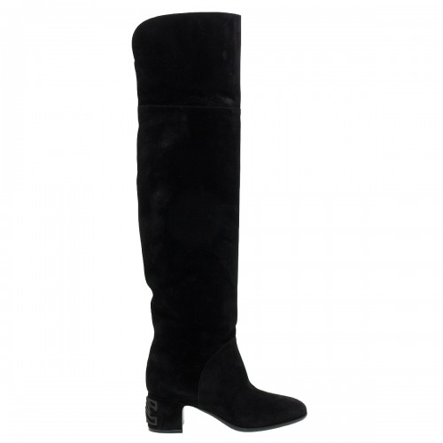 CASADEI NOMAD ΜΑΥΡΕΣ OVER THE KNEE SUEDE ΜΠΟΤΕΣ