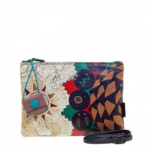 GABS BEYONCE TRIP NAVY ΔΕΡΜΑΤΙΝΟ CLUTCH M