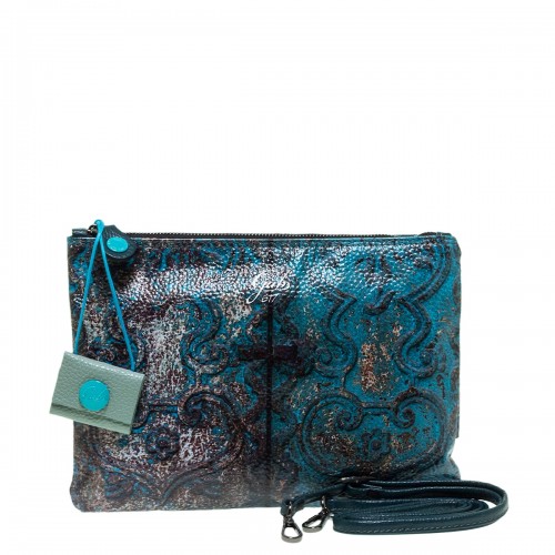 GABS BEYONCE TRIP PETROL ΔΕΡΜΑΤΙΝΟ CLUTCH M