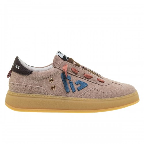 EMANUELLE VEE SAND SUEDE SNEAKERS