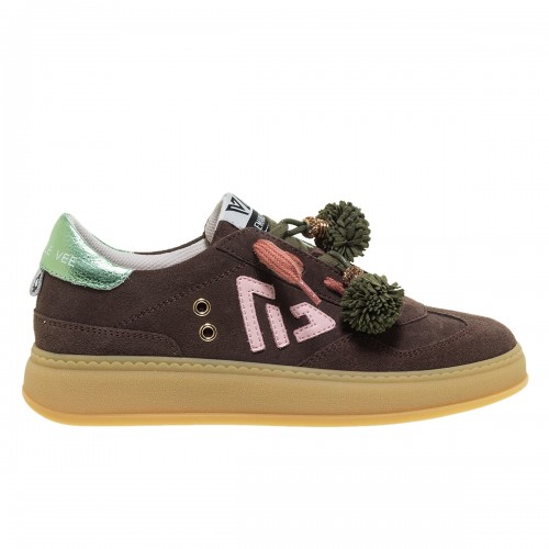 EMANUELLE VEE ΚΑΦΕ SUEDE SNEAKERS