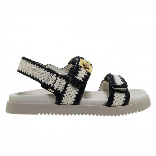 STEVE MADDEN MONA-M ECRU CROCHET FLATFORM ΠΕΔΙΛΑ