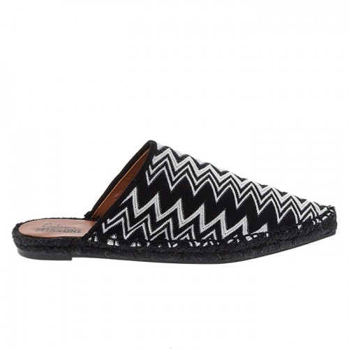 MISSONI BY CASTANER MAYΡΑ ΥΦΑΣΜΑΤΙΝΑ MULES