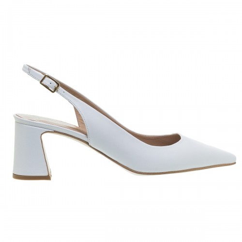 MOURTZI ΛΕΥΚΕΣ SLINGBACK ΔΕΡΜΑΤΙΝΕΣ ΓΟΒΕΣ