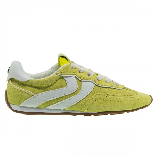 STEVE MADDEN ABBI-SM YELLOW SUEDE SNEAKERS