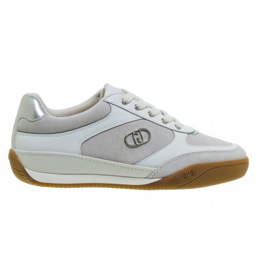 LIU JO LEWIS 01 LIGHT GREY SUEDE SNEAKERS