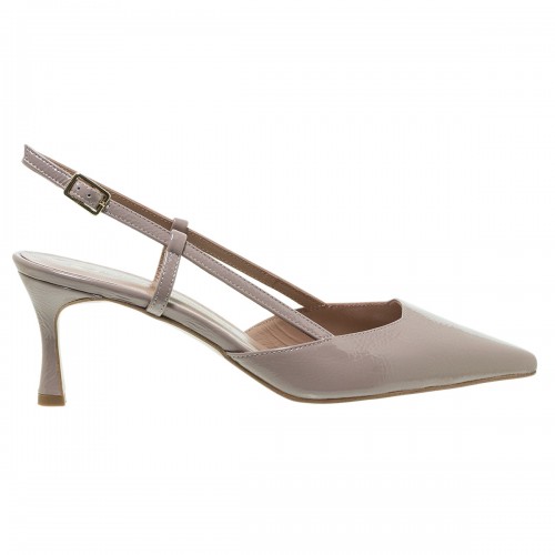 MOURTZI TAUPE ΛΟΥΣΤΡΙΝΙ SLINGBACK ΓΟΒΕΣ