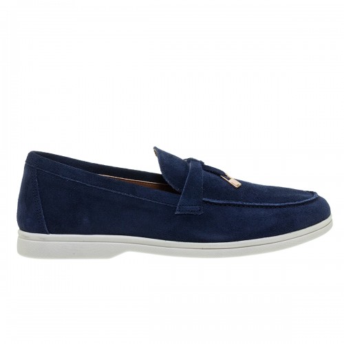 COMMANCHERO NAVY SUEDE LOAFERS