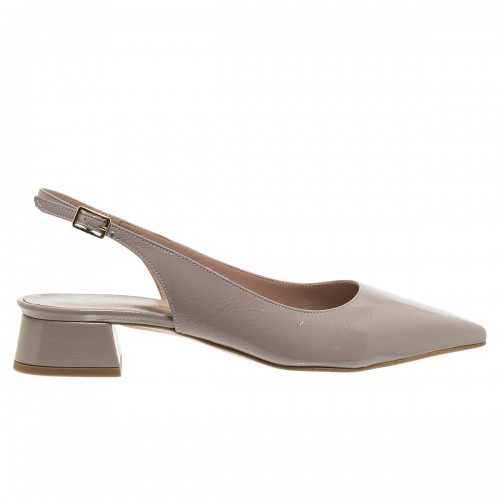 MOURTZI TAUPE ΛΟΥΣΤΡΙΝΙ SLINGBACK ΓΟΒΕΣ