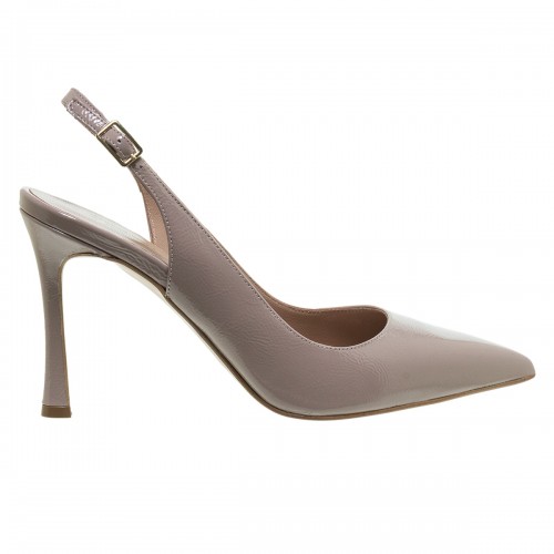 MOURTZI TAUPE ΛΟΥΣΤΡΙΝΙ SLINGBACK ΓΟΒΕΣ