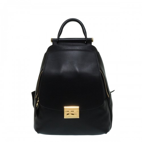 NANNINI 19107 AMIRA ΜΑΥΡΟ ΔΕΡΜΑΤΙΝΟ BACKPACK