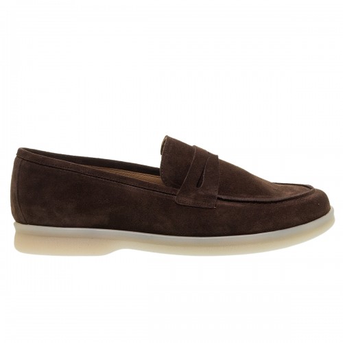 MOURTZI ΚΑΦΕ SUEDE LOAFERS