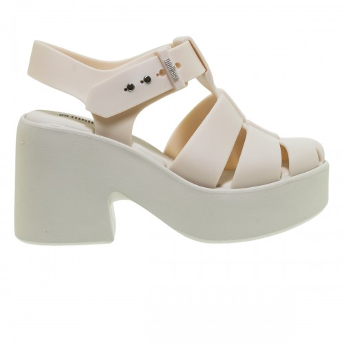 MELISSA LULU VEGAN BEIGE PLATFORM SANDALS