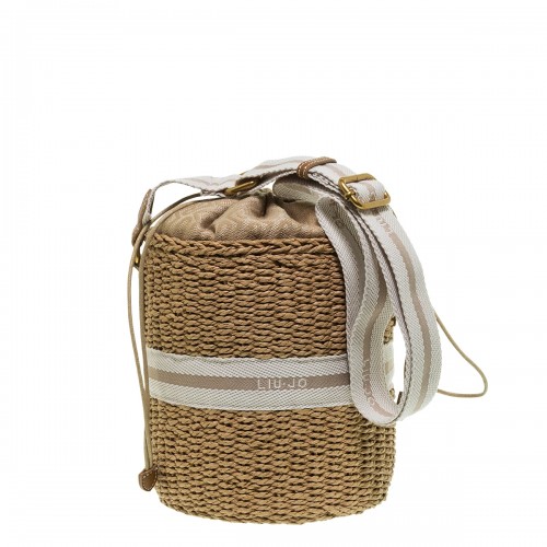 LIU JO SUMMER S NATURAL RAFFIA BUCKET BAG