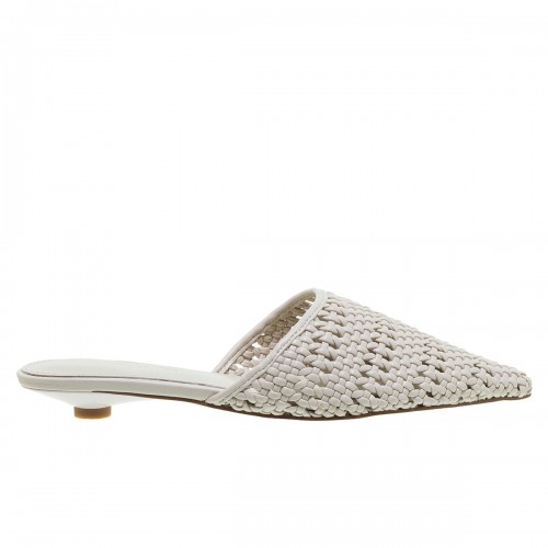 EMANUELLE VEE VIOLA IVORY MULES