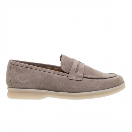 MOURTZI ΓΚΡΙ SUEDE LOAFERS