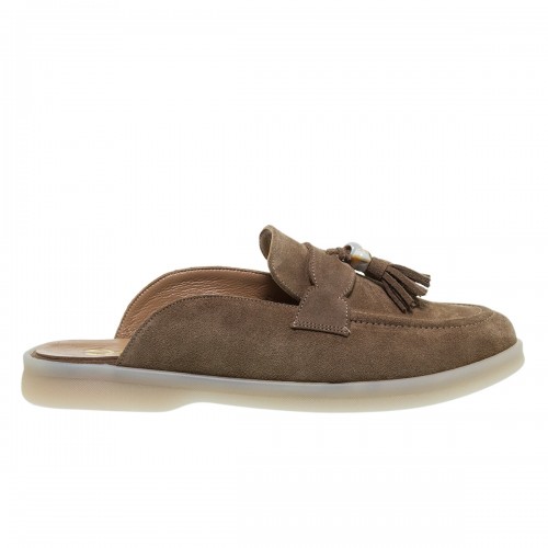 MOURTZI ΤΑΜΠΑ SUEDE LOAFER MULES