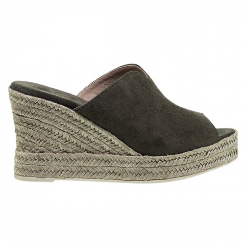 MOURTZI ΧΑΚΙ SUEDE PEEP TOE ΕΣΠΑΝΤΡΙΓΙΕΣ MULE