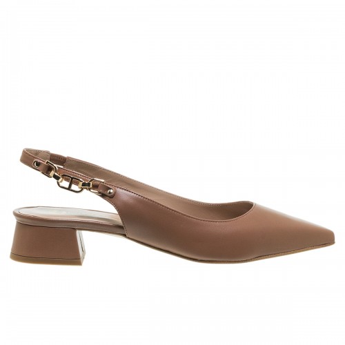 MOURTZI SWEET BISCUIT ΔΕΡΜΑΤΙΝΕΣ SLINGBACK ΓΟΒΕΣ